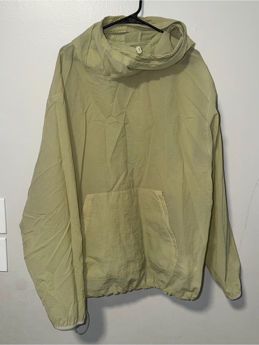 Nike Men's Sage Green Hooded Pullover Jacket